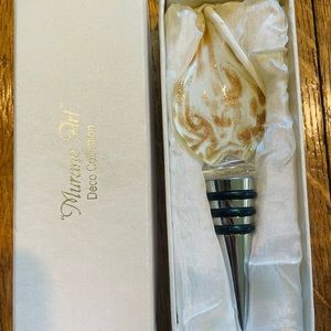 Murano Italian Blown Glass Wine Stopper